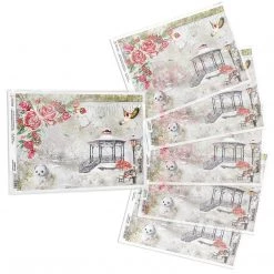 Frozen Garden - A4 Rice Paper Frozen Roses Ciao Bella Collection