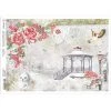 Frozen Garden - A4 Rice Paper Frozen Roses Ciao Bella Collection
