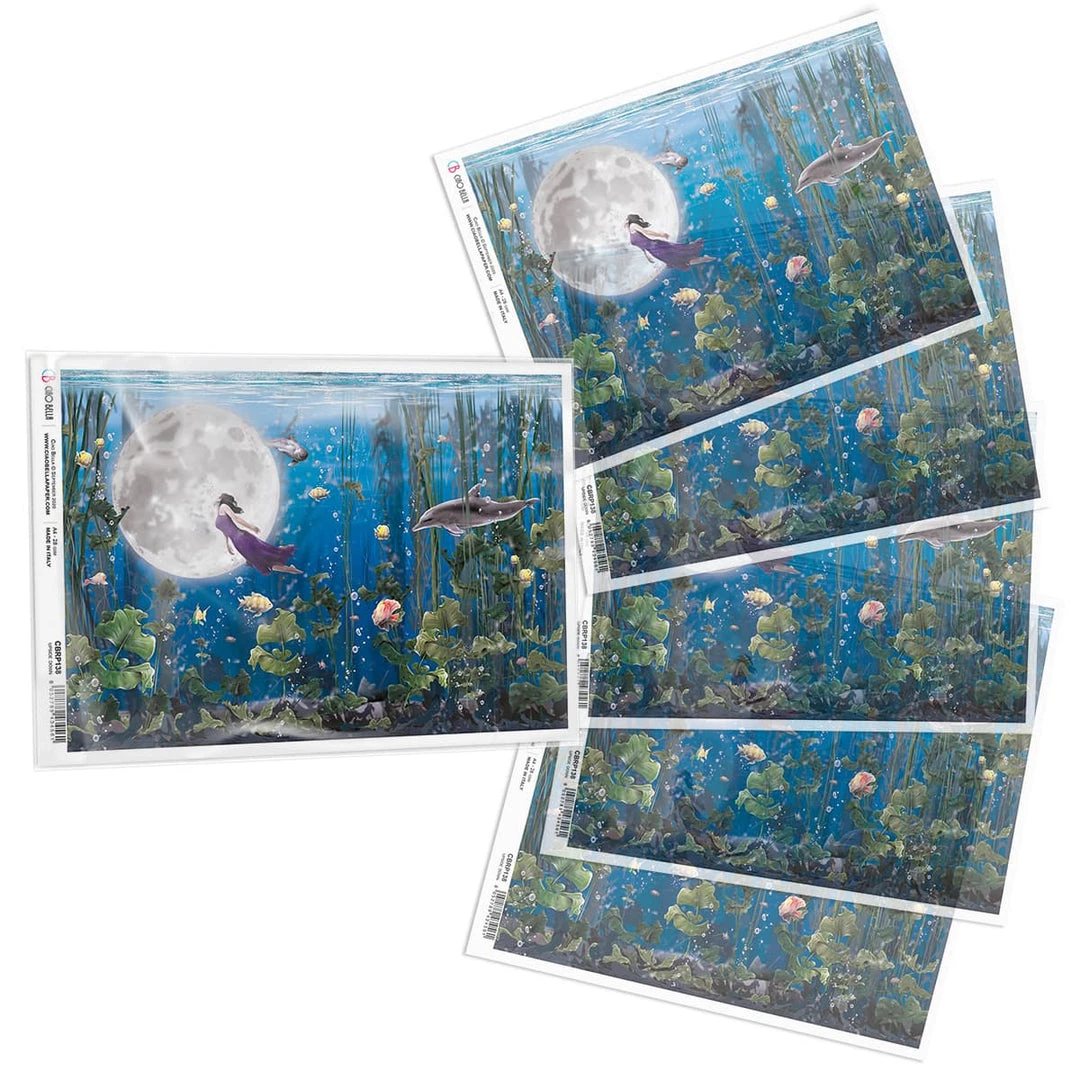 Upside Down - A4 Rice Paper Moon & Me Ciao Bella Collection A4 Decoupage Rice Paper 5 Upside Down - A4 Rice Paper Moon & Me Ciao Bella Collection A4 Decoupage Rice Paper