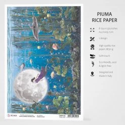 Upside Down - A4 Rice Paper Moon & Me Ciao Bella Collection A4 Decoupage Rice Paper