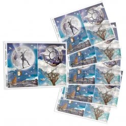 A4 Decoupage Rice Paper In The Moonlight - A4 Rice Paper Moon & Me Ciao Bella Collection