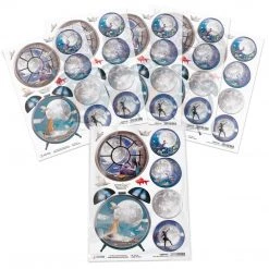 Moon & Me Alarm Clock - A4 Rice Paper Moon & Me Ciao Bella Collection A4 Decoupage Rice Paper
