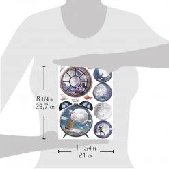 Moon & Me Alarm Clock - A4 Rice Paper Moon & Me Ciao Bella Collection A4 Decoupage Rice Paper