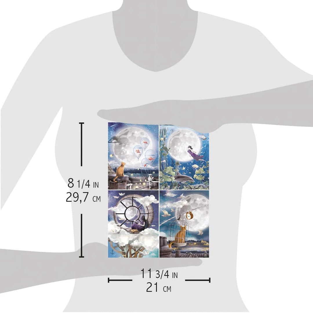 Moon & Me Cards - A4 Rice Paper Moon & Me Ciao Bella Collection A4 Decoupage Rice Paper 6 Moon & Me Cards - A4 Rice Paper Moon & Me Ciao Bella Collection A4 Decoupage Rice Paper