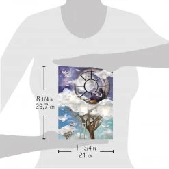 Window In The Clouds - A4 Rice Paper Moon & Me Ciao Bella Collection A4 Decoupage Rice Paper