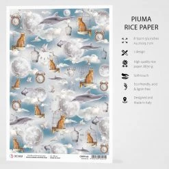 Moon & Me - A4 Rice Paper Moon & Me Ciao Bella Collection