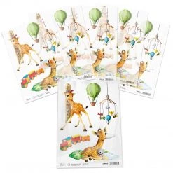 Bedtime - A4 Rice Paper My First Year Ciao Bella Collection A4 Decoupage Rice Paper