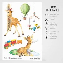 Bedtime - A4 Rice Paper My First Year Ciao Bella Collection A4 Decoupage Rice Paper