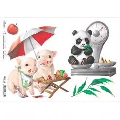 Mealtime - A4 Rice Paper My First Year Ciao Bella Collection