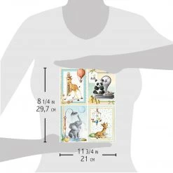 I'm Growing Up! - A4 Rice Paper My First Year Ciao Bella Collection