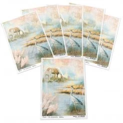 A4 Decoupage Rice Paper Delta - A4 Rice Paper Delta Ciao Bella Collection