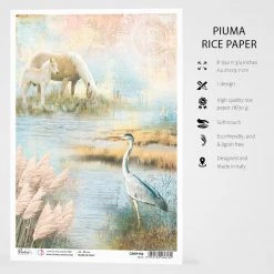A4 Decoupage Rice Paper Delta - A4 Rice Paper Delta Ciao Bella Collection