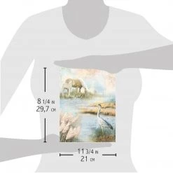 A4 Decoupage Rice Paper Delta - A4 Rice Paper Delta Ciao Bella Collection