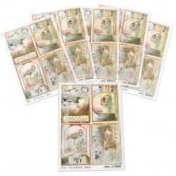 Delta Postcards - A4 Rice Paper Delta Ciao Bella Collection A4 Decoupage Rice Paper