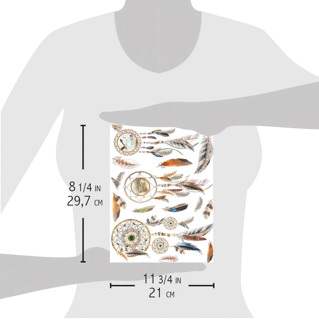 Dreamcatcher - A4 Rice Paper Delta Ciao Bella Collection 6 Dreamcatcher - A4 Rice Paper Delta Ciao Bella Collection