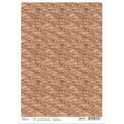 Woven Basket - A4 Rice Paper Delta Ciao Bella Collection A4 Decoupage Rice Paper