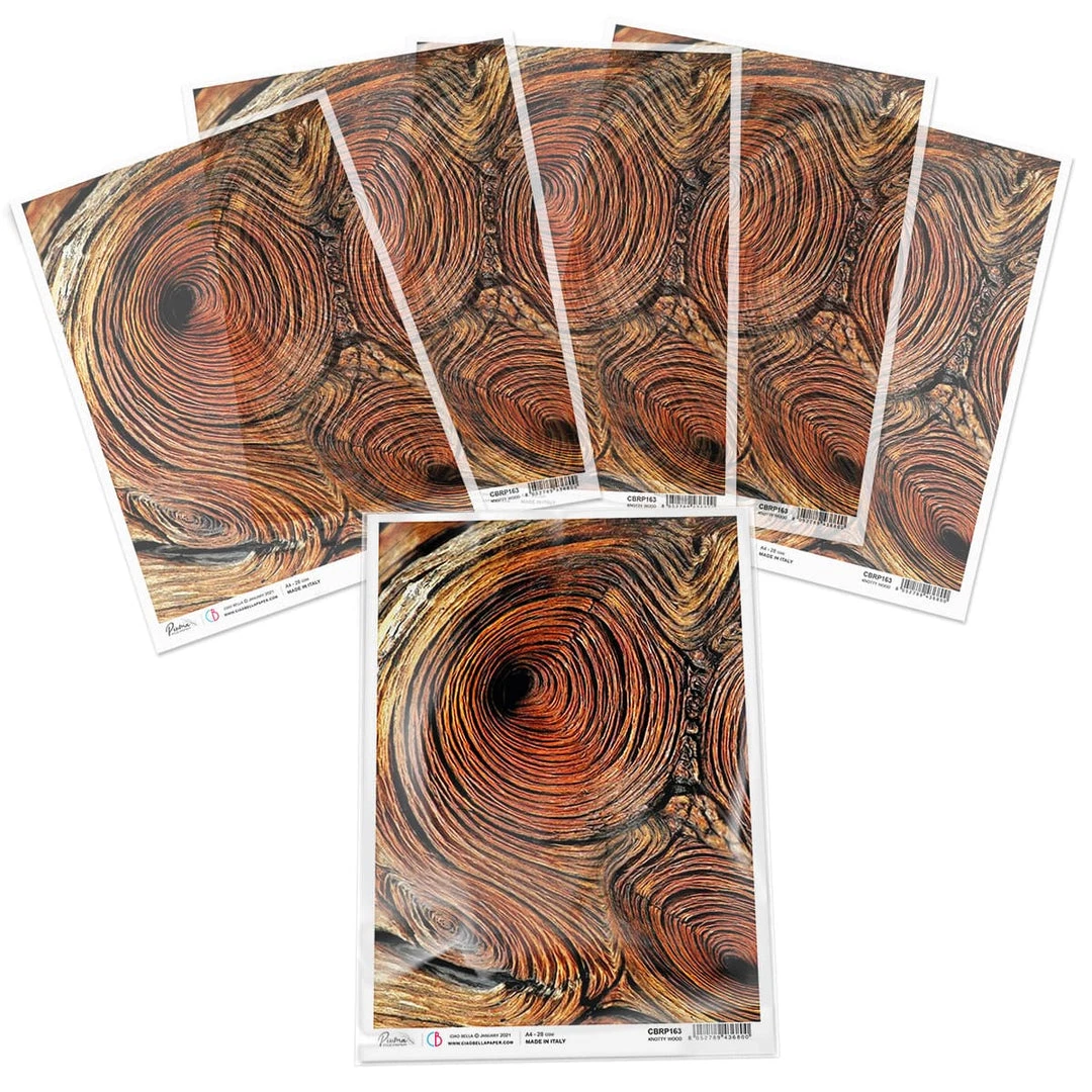 Knotty Wood - A4 Rice Paper Delta Ciao Bella Collection A4 Decoupage Rice Paper 5 Knotty Wood - A4 Rice Paper Delta Ciao Bella Collection A4 Decoupage Rice Paper