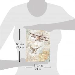 A4 Decoupage Rice Paper Study Of Flight - A4 Rice Paper Sign Of The Times Ciao Bella Collection