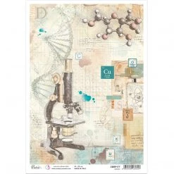 A4 Decoupage Rice Paper Science - A4 Rice Paper Sign Of The Times Ciao Bella Collection
