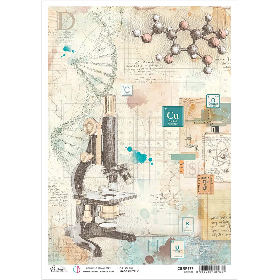 A4 Decoupage Rice Paper Science - A4 Rice Paper Sign Of The Times Ciao Bella Collection 3 A4 Decoupage Rice Paper Science - A4 Rice Paper Sign Of The Times Ciao Bella Collection