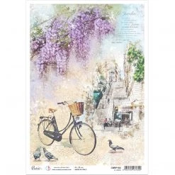 Le Jardin - A4 Rice Paper Notre Vie Ciao Bella Collection A4 Decoupage Rice Paper