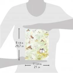 A4 Decoupage Rice Paper Le Jaune - A4 Rice Paper Notre Vie Ciao Bella Collection