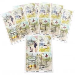 Notre Vie Cards - A4 Rice Paper Notre Vie Ciao Bella Collection A4 Decoupage Rice Paper