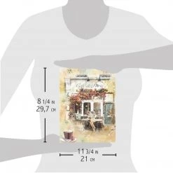 Café De Paris - A4 Rice Paper Notre Vie Ciao Bella Collection