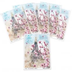 A4 Decoupage Rice Paper Le Magnolia - A4 Rice Paper Notre Vie Ciao Bella Collection
