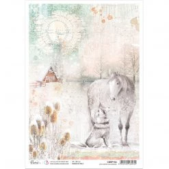 Love Knows No Borders - A4 Rice Paper The Gift Of Love Ciao Bella Collection