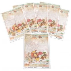 Hot Apple Cider - A4 Rice Paper The Gift Of Love Ciao Bella Collection A4 Decoupage Rice Paper