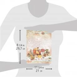 Hot Apple Cider - A4 Rice Paper The Gift Of Love Ciao Bella Collection A4 Decoupage Rice Paper