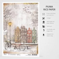Home For The Holidays - A4 Rice Paper Memories Of A Snowy Day Ciao Bella Collection