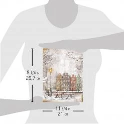 Home For The Holidays - A4 Rice Paper Memories Of A Snowy Day Ciao Bella Collection