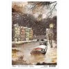 A Memorable Snowy Day - A4 Rice Paper Memories Of A Snowy Day Ciao Bella Collection A4 Decoupage Rice Paper