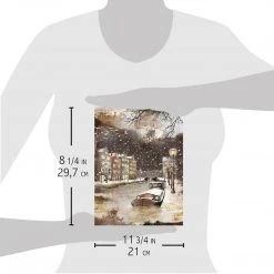 A Memorable Snowy Day - A4 Rice Paper Memories Of A Snowy Day Ciao Bella Collection A4 Decoupage Rice Paper