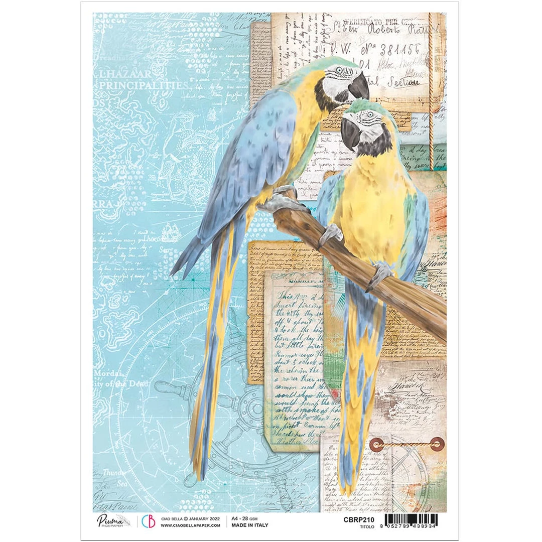 A4 Decoupage Rice Paper Captain's Quarters - A4 Rice Paper Underwater Love Ciao Bella Collection 3 A4 Decoupage Rice Paper Captain's Quarters - A4 Rice Paper Underwater Love Ciao Bella Collection