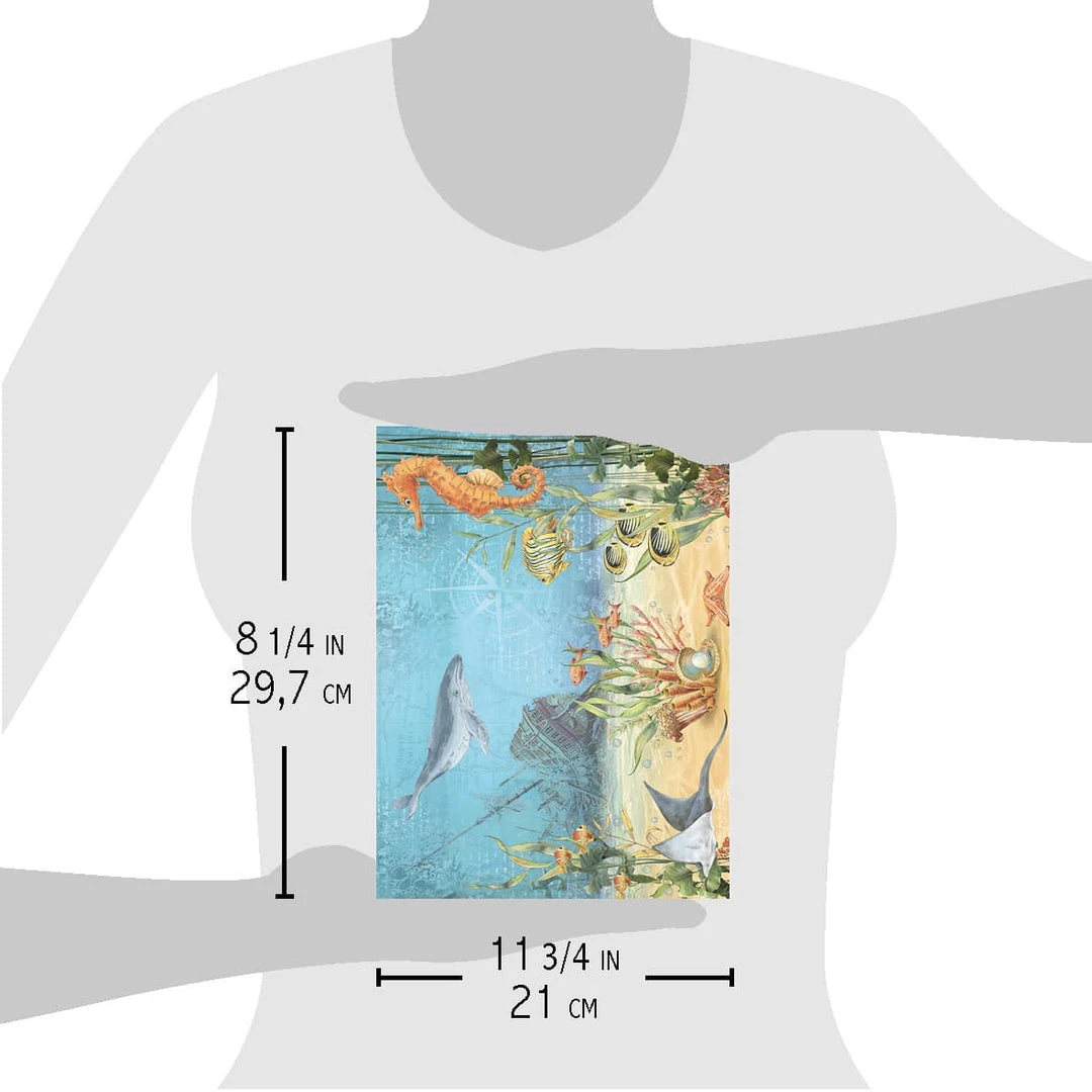 A4 Decoupage Rice Paper The Shipwreck - A4 Rice Paper Underwater Love Ciao Bella Collection 6 A4 Decoupage Rice Paper The Shipwreck - A4 Rice Paper Underwater Love Ciao Bella Collection