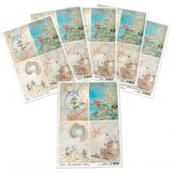 Underwater Cards - A4 Rice Paper Underwater Love Ciao Bella Collection