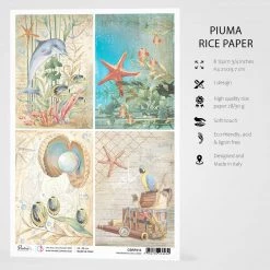 Underwater Cards - A4 Rice Paper Underwater Love Ciao Bella Collection