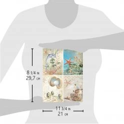 Underwater Cards - A4 Rice Paper Underwater Love Ciao Bella Collection