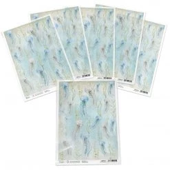 Jellyfish Dance - A4 Rice Paper Underwater Love Ciao Bella Collection A4 Decoupage Rice Paper