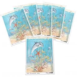 A4 Decoupage Rice Paper Message In A Bottle - A4 Rice Paper Underwater Love Ciao Bella Collection