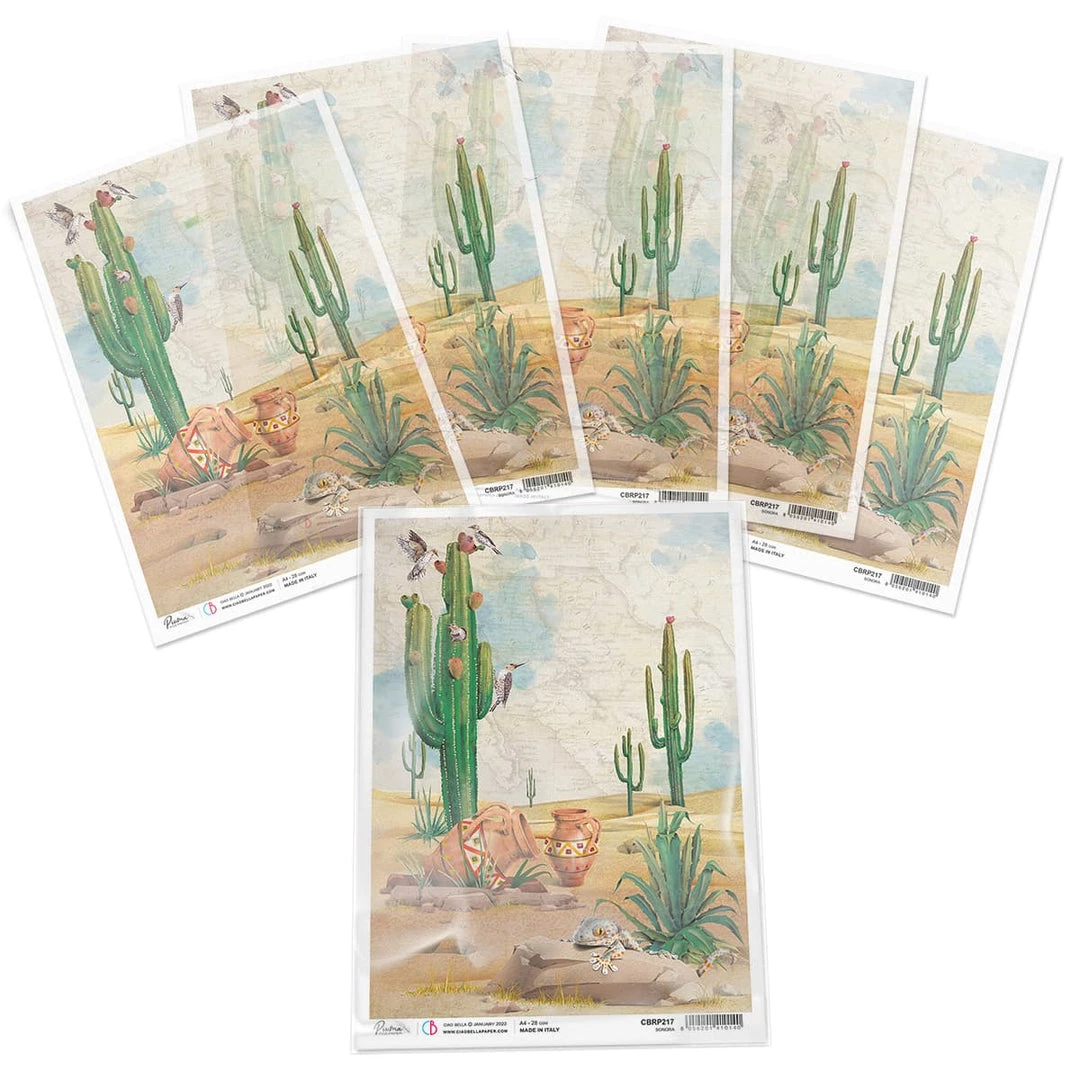 Sonora - A4 Rice Paper Sonora Ciao Bella Collection A4 Decoupage Rice Paper 5 Sonora - A4 Rice Paper Sonora Ciao Bella Collection A4 Decoupage Rice Paper