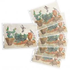 Cactus Garden - A4 Rice Paper Sonora Ciao Bella Collection