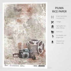 A4 Decoupage Rice Paper Confidential - A4 Rice Paper Enigma Ciao Bella Collection