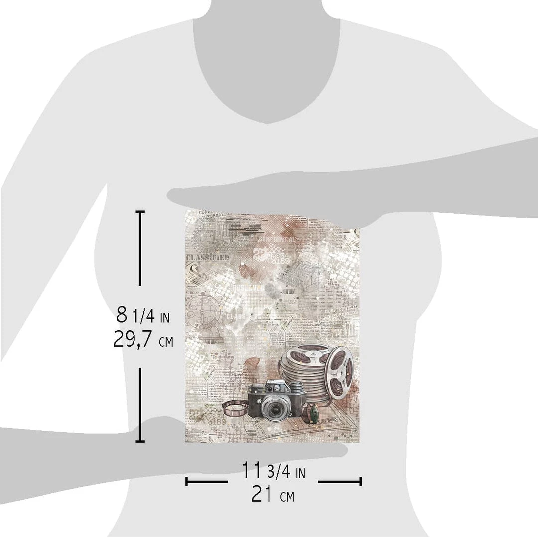 A4 Decoupage Rice Paper Confidential - A4 Rice Paper Enigma Ciao Bella Collection 6 A4 Decoupage Rice Paper Confidential - A4 Rice Paper Enigma Ciao Bella Collection