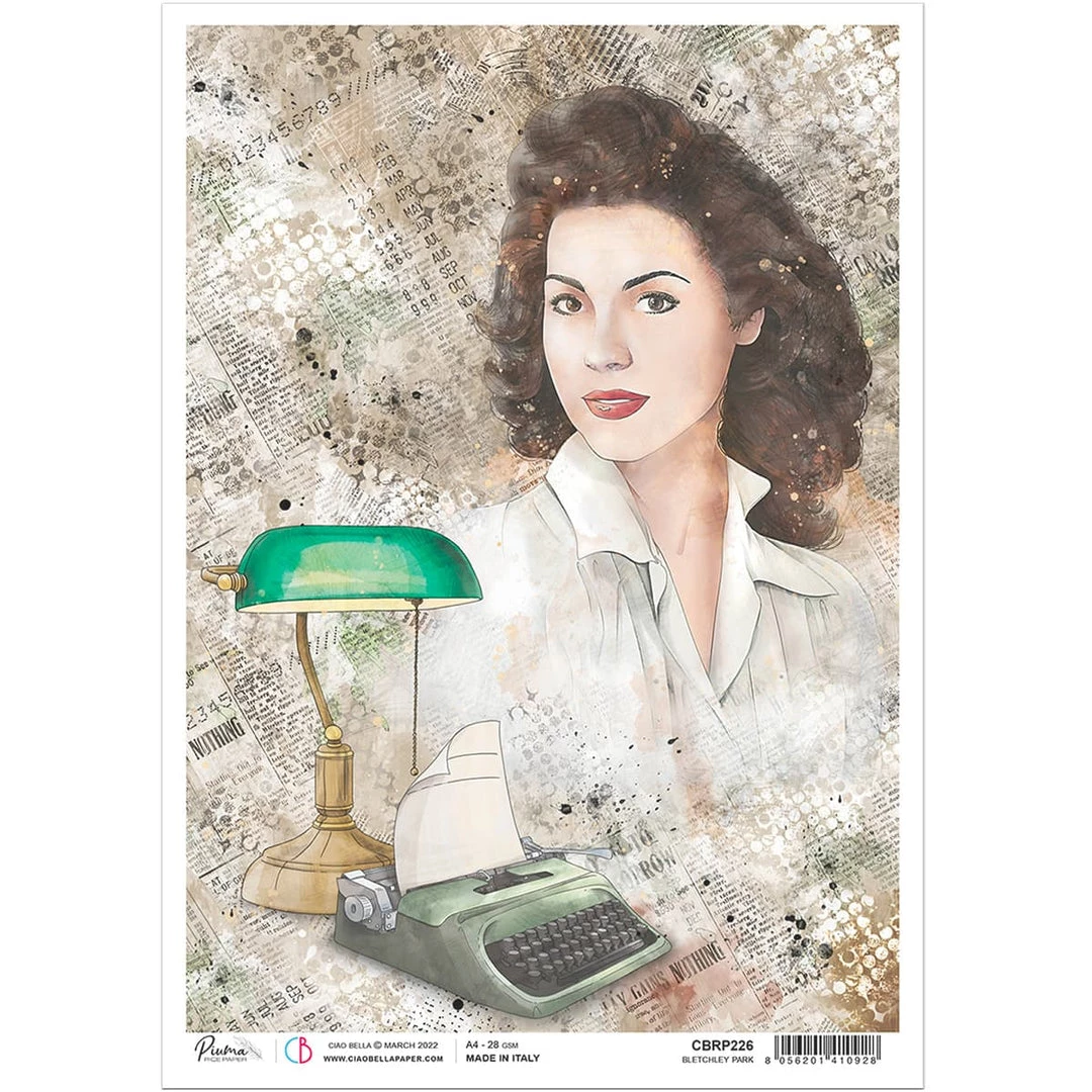 Bletchley Park - A4 Rice Paper Enigma Ciao Bella Collection 3 Bletchley Park - A4 Rice Paper Enigma Ciao Bella Collection