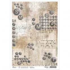 A4 Decoupage Rice Paper Fortran - A4 Rice Paper Enigma Ciao Bella Collection