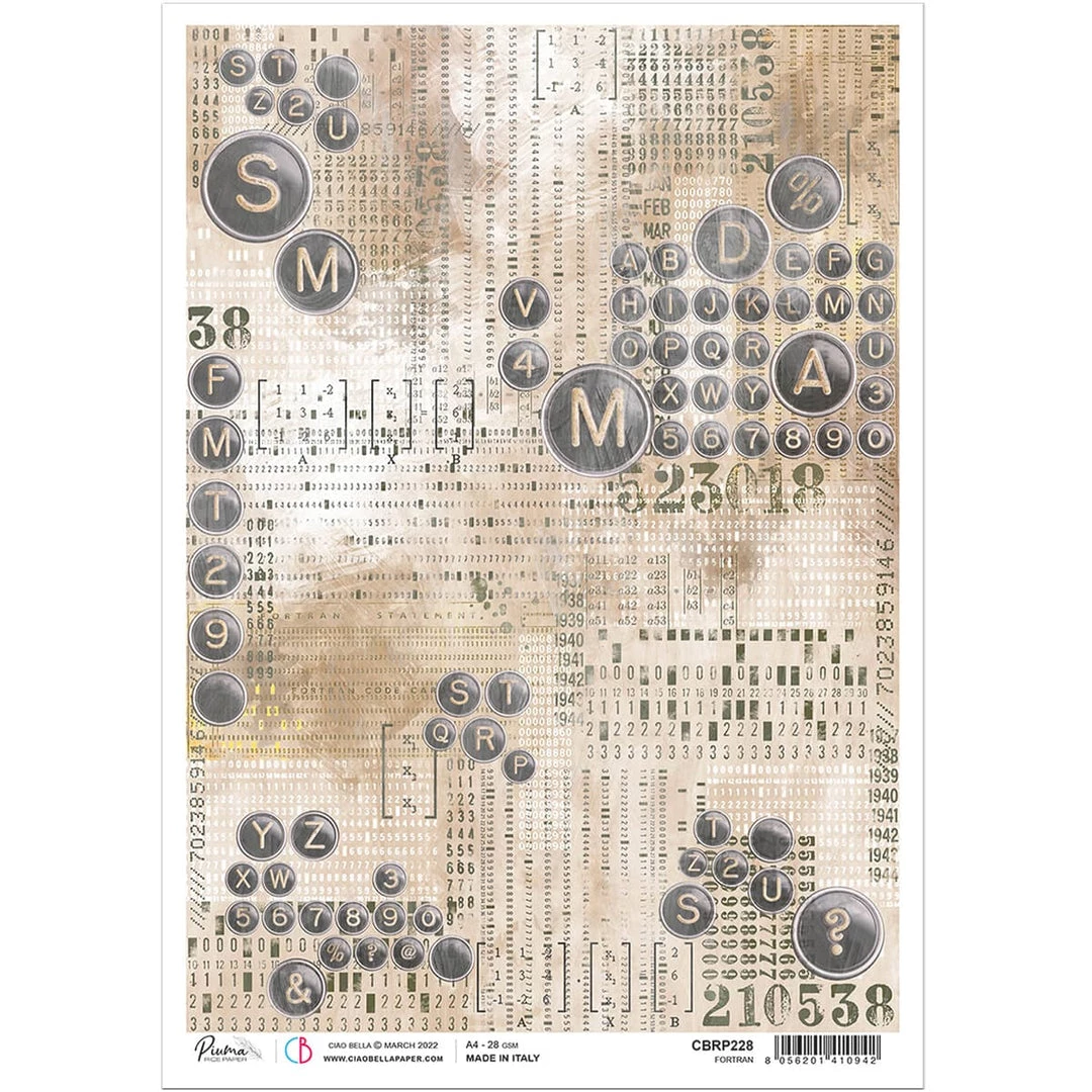 A4 Decoupage Rice Paper Fortran - A4 Rice Paper Enigma Ciao Bella Collection 3 A4 Decoupage Rice Paper Fortran - A4 Rice Paper Enigma Ciao Bella Collection